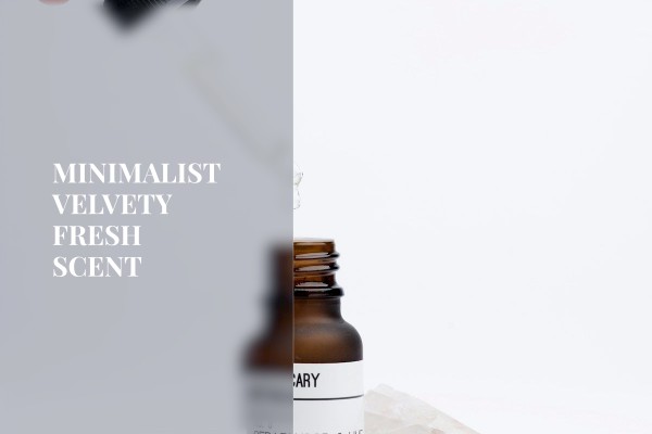 minimalist velvety fresh scent